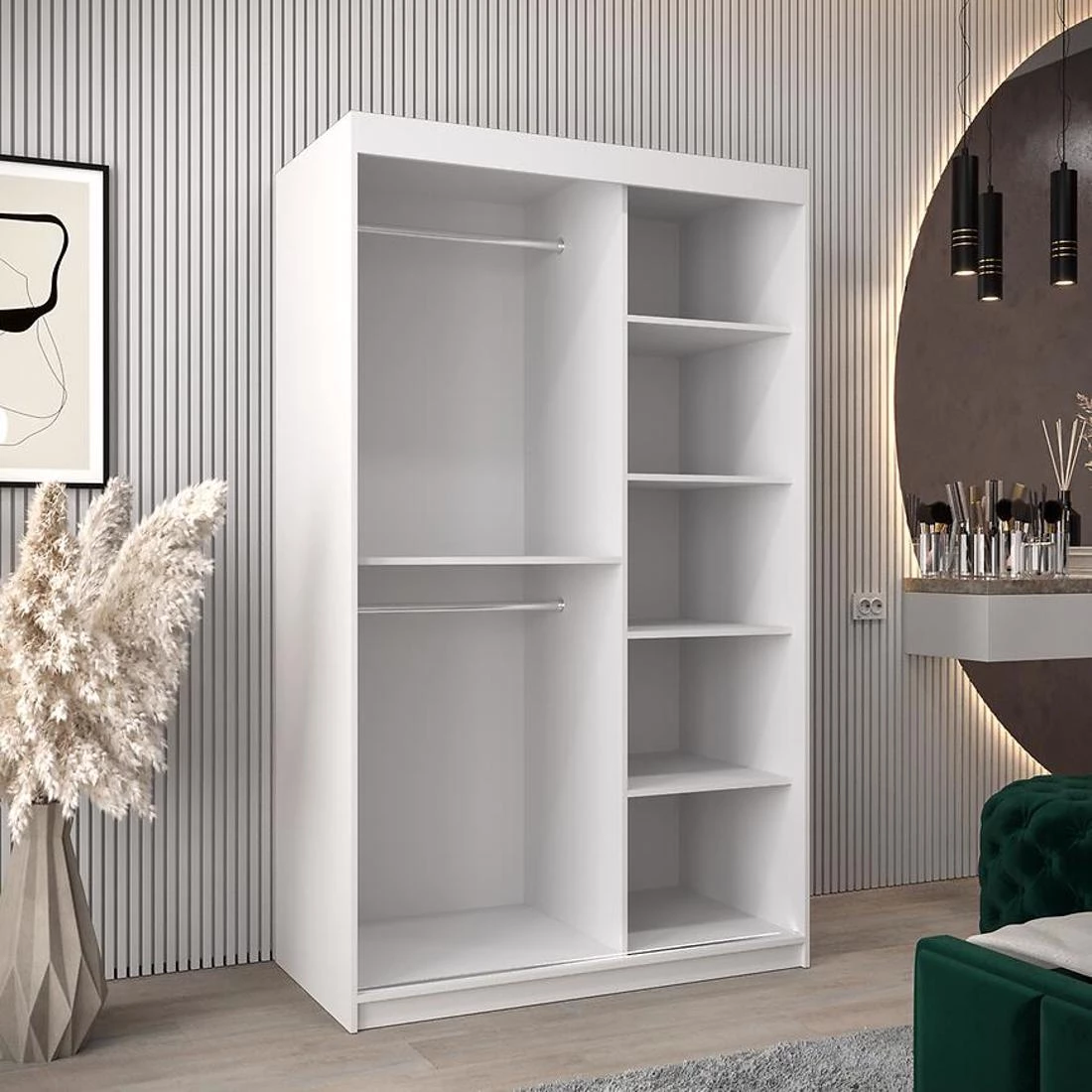 Rossa garderober 120x62x202 cm bela