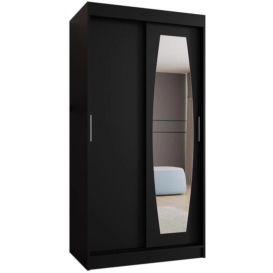 Rossa garderober 100x62x200 cm crna