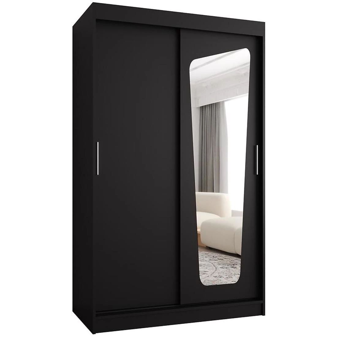 Moka garderober 120x62x200 cm crna