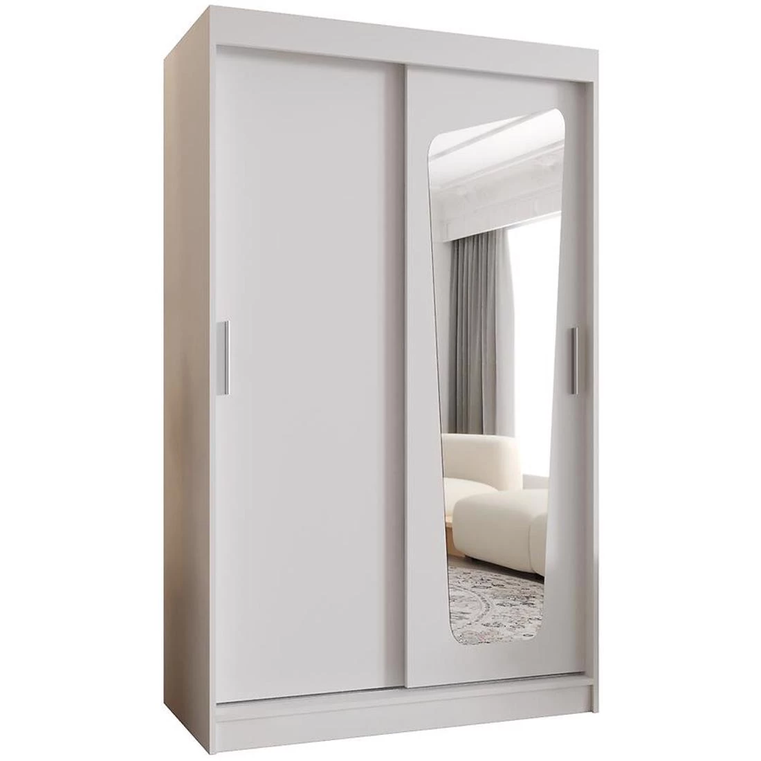 Moka garderober 120x62x200 cm bela