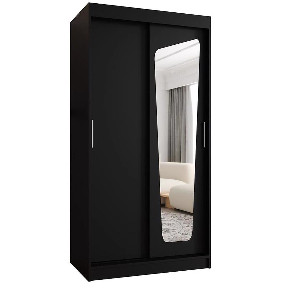Moka garderober 100x62x200 cm crna