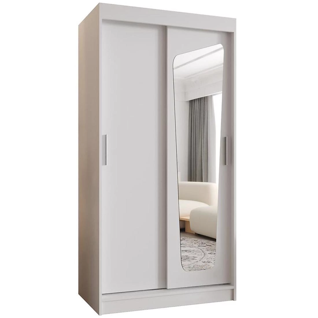 Moka garderober 100x62x200 cm bela