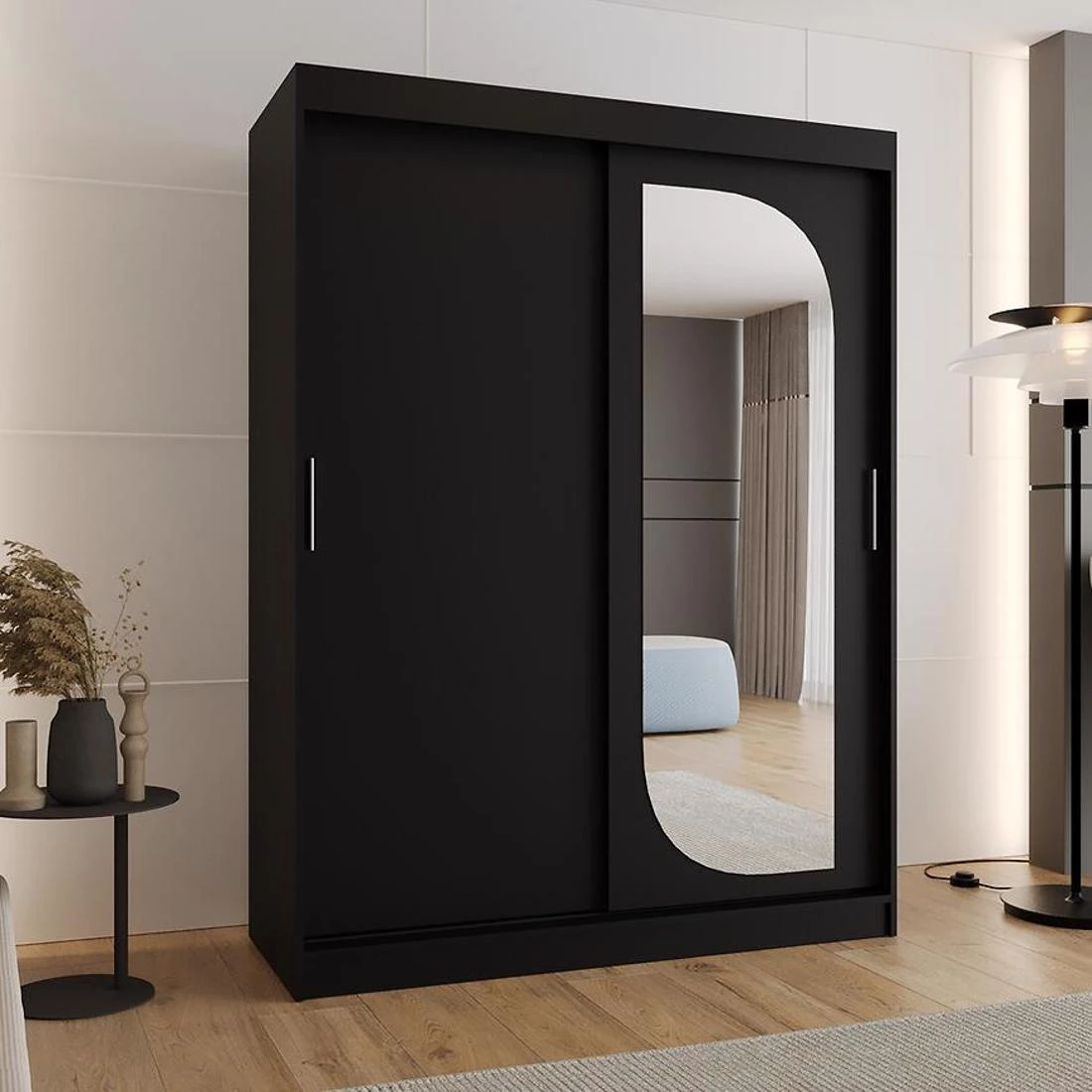 Lucy garderober 150x62x202 cm crna