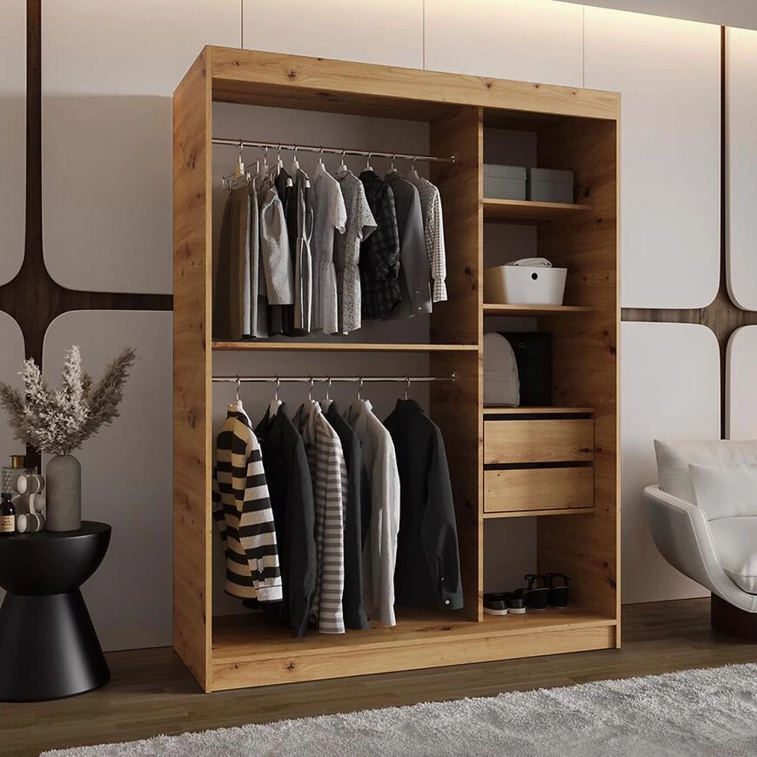 Spoti garderober 150x62x200 cm artisan