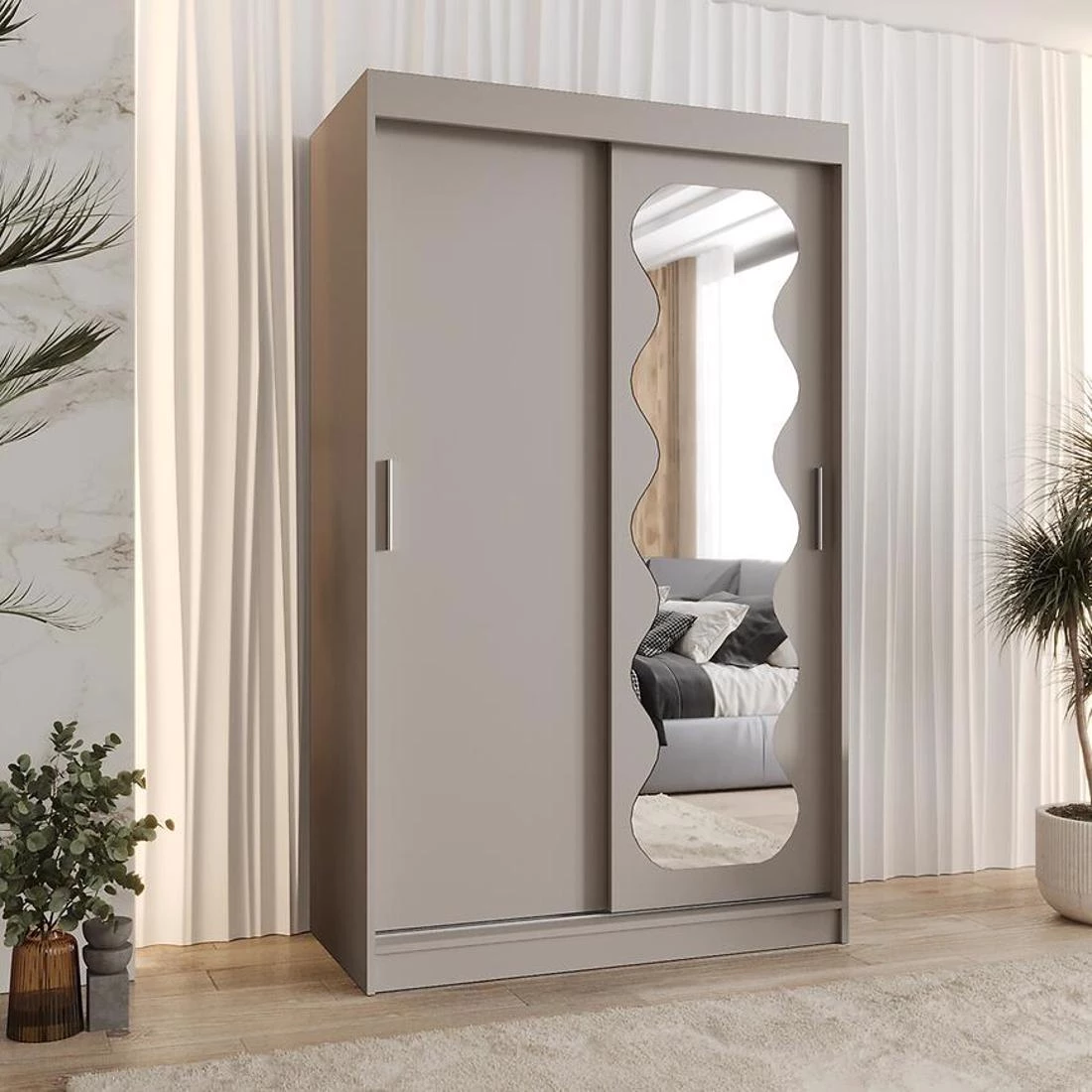Spoti garderober 120x62x202 cm kašmir