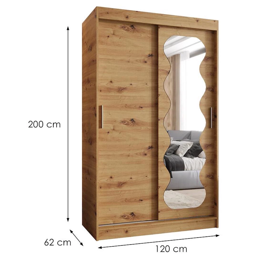Spoti garderober 120x62x200 cm artisan