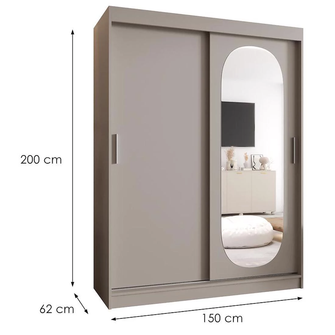 Royal garderober 150x62x200 cm kašmir