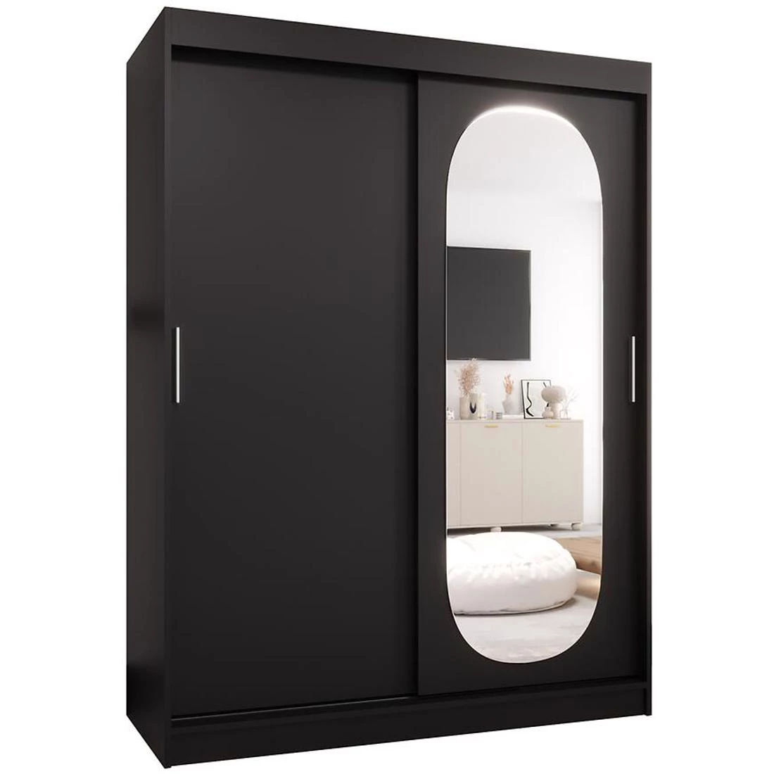 Royal garderober 150x62x200 cm crna