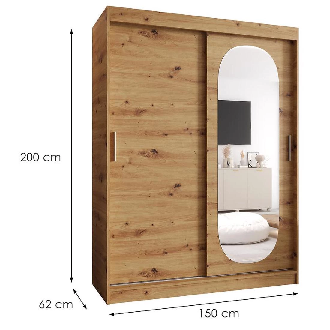 Royal garderober 150x62x200 cm artisan