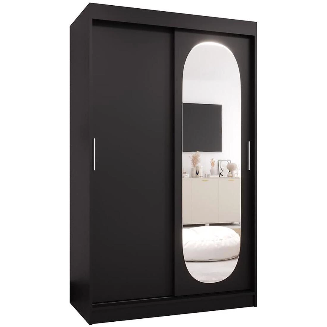 Royal garderober 120x62x200 cm crna