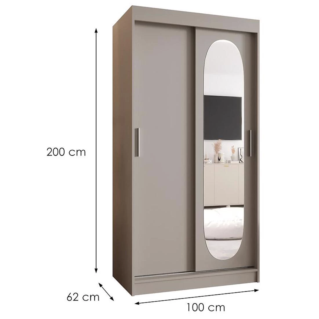 Royal garderober 100x62x200 cm kašmir