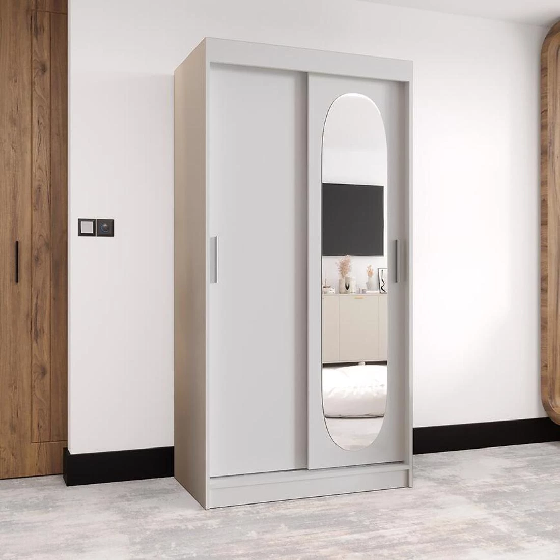 Royal garderober 100x62x200 cm bela