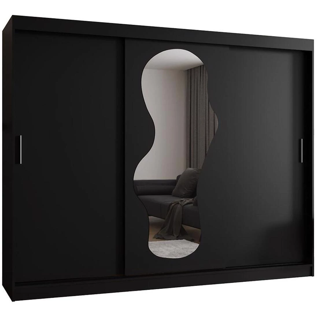 Ultra garderober 250x62x200 cm crna