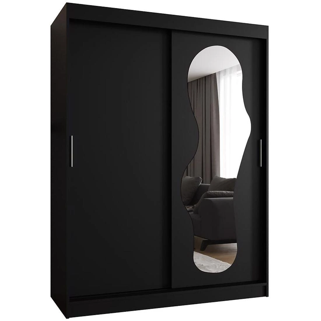 Ultra garderober 150x62x200 cm crna