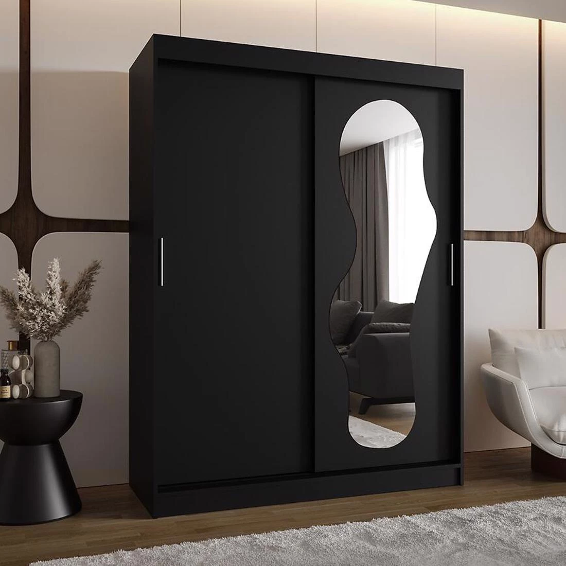 Ultra garderober 150x62x200 cm crna