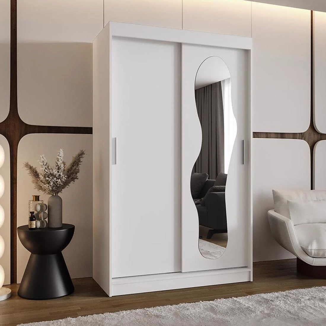 Ultra garderober 120x62x200 cm bela
