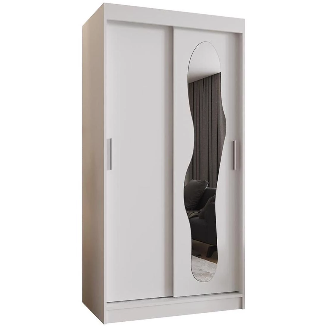 Ultra garderober 100x62x200 cm bela