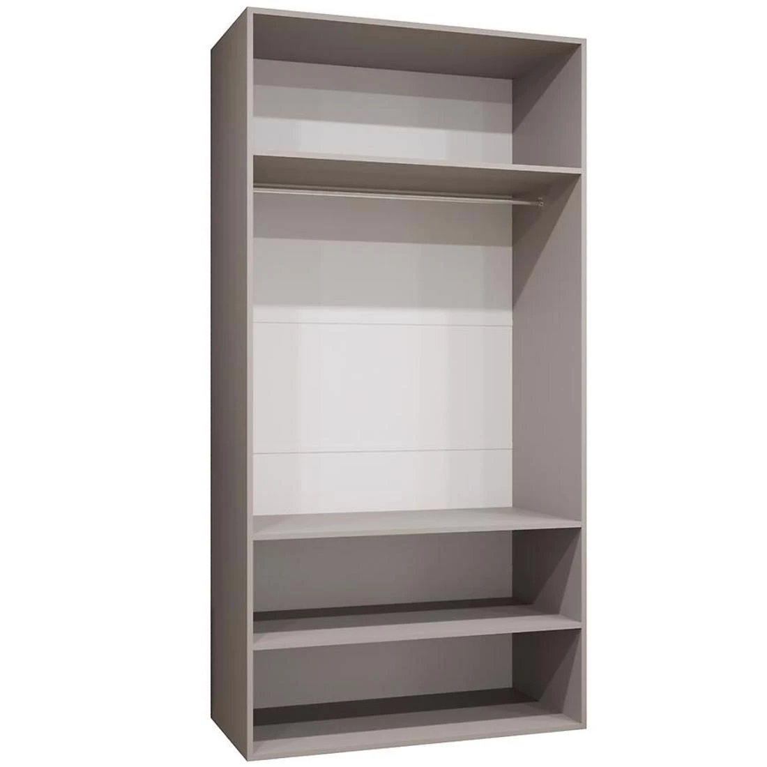 Alicante III garderober 100x50x202 cm kašmir/crna