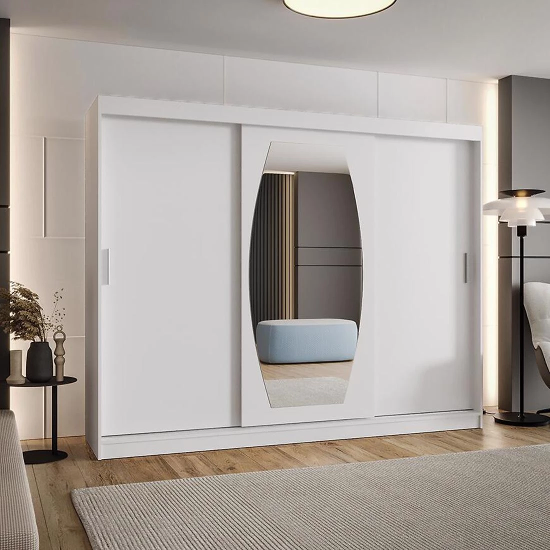 Rossa garderober 250x62x200 cm bela