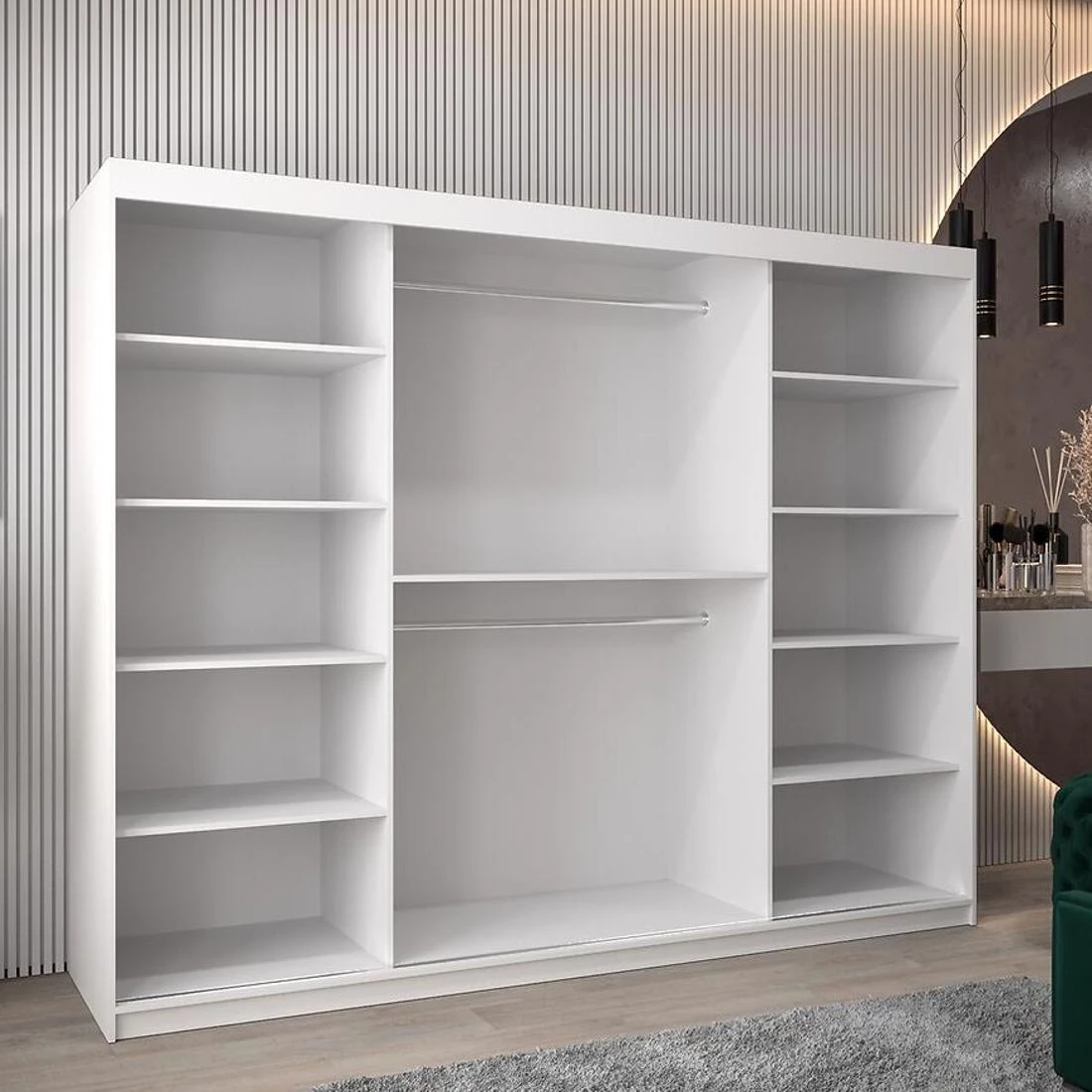 Rossa garderober 250x62x200 cm bela