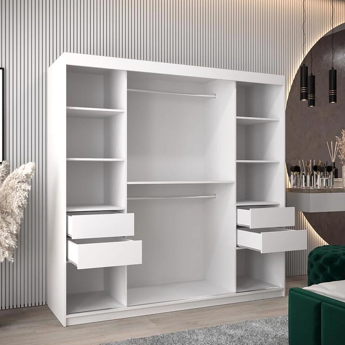 Rossa garderober 200x62x200 cm bela
