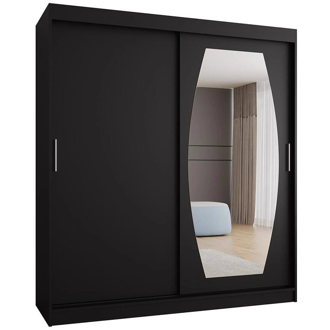 Rossa garderober 180x62x200 cm crna