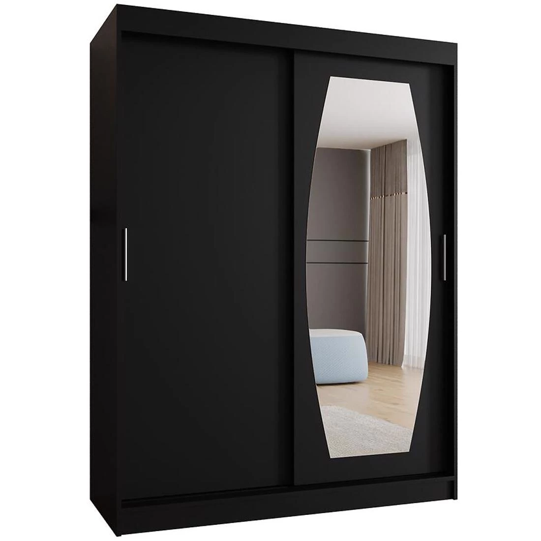 Rossa garderober 150x62x200 cm crna