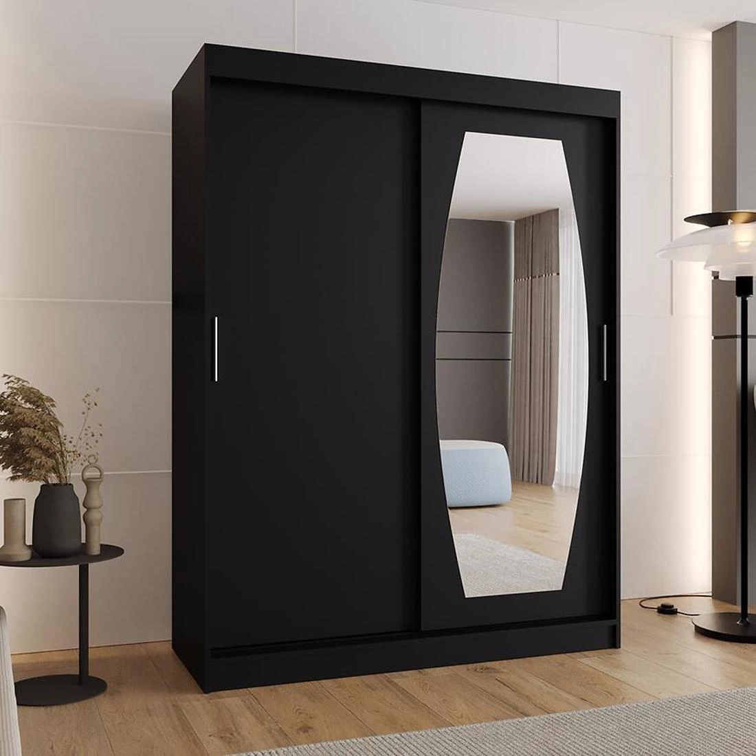 Rossa garderober 150x62x200 cm crna
