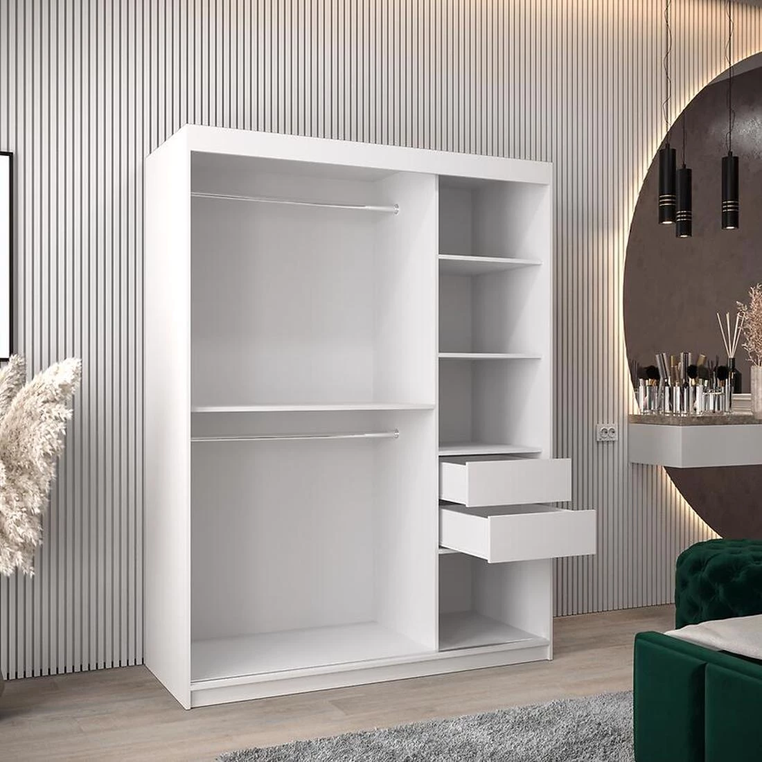 Rossa garderober 150x62x200 cm bela