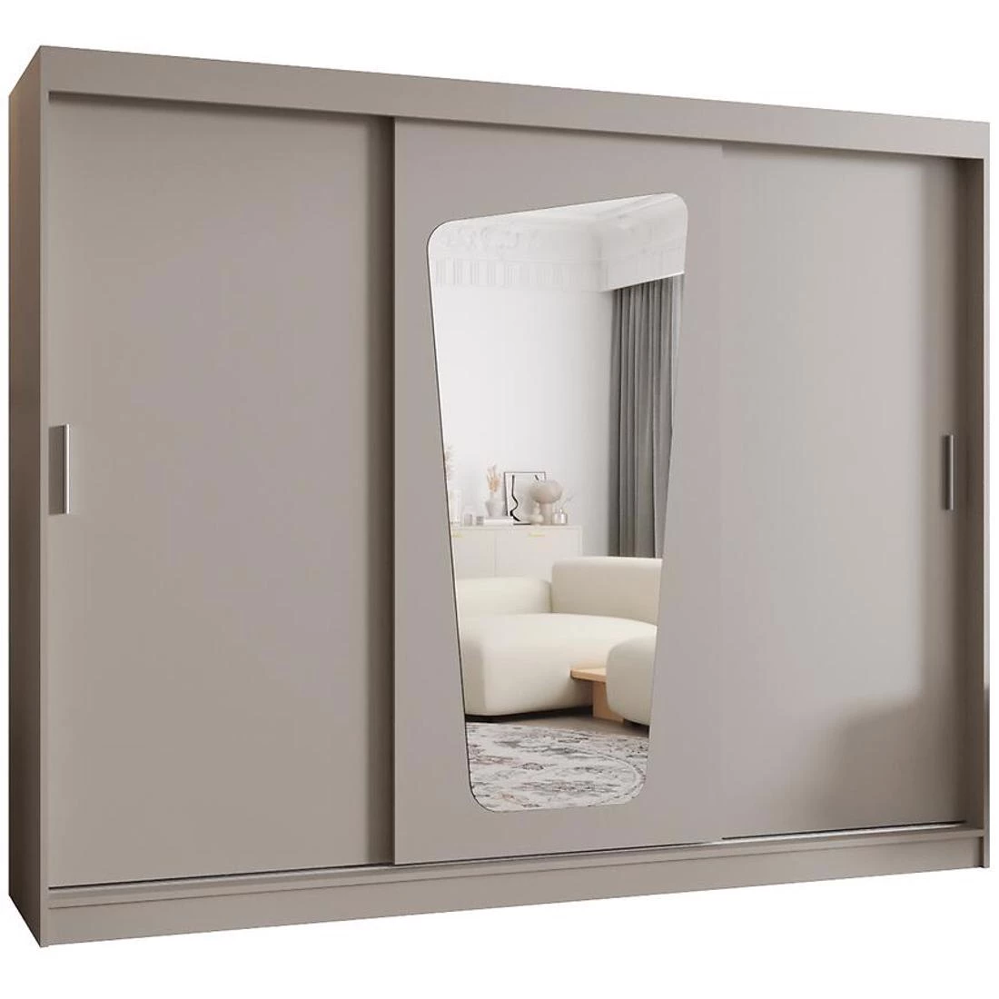 Moka garderober 250x62x202 cm kašmir