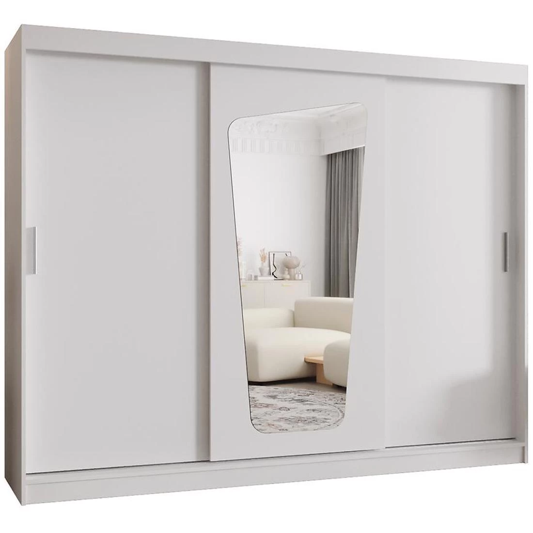 Moka garderober 250x62x200 cm bela