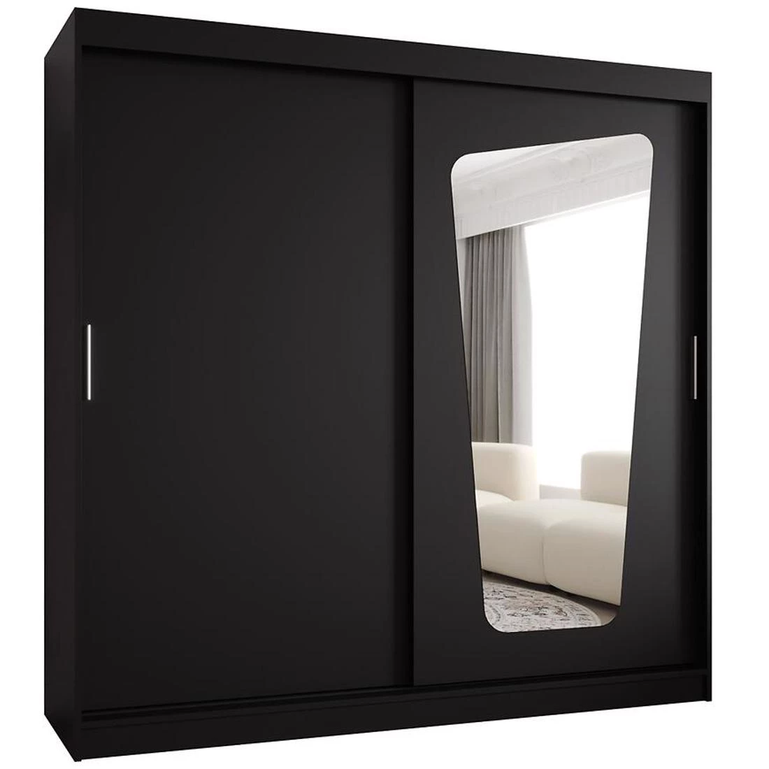 Moka garderober 200x62x200 cm crna