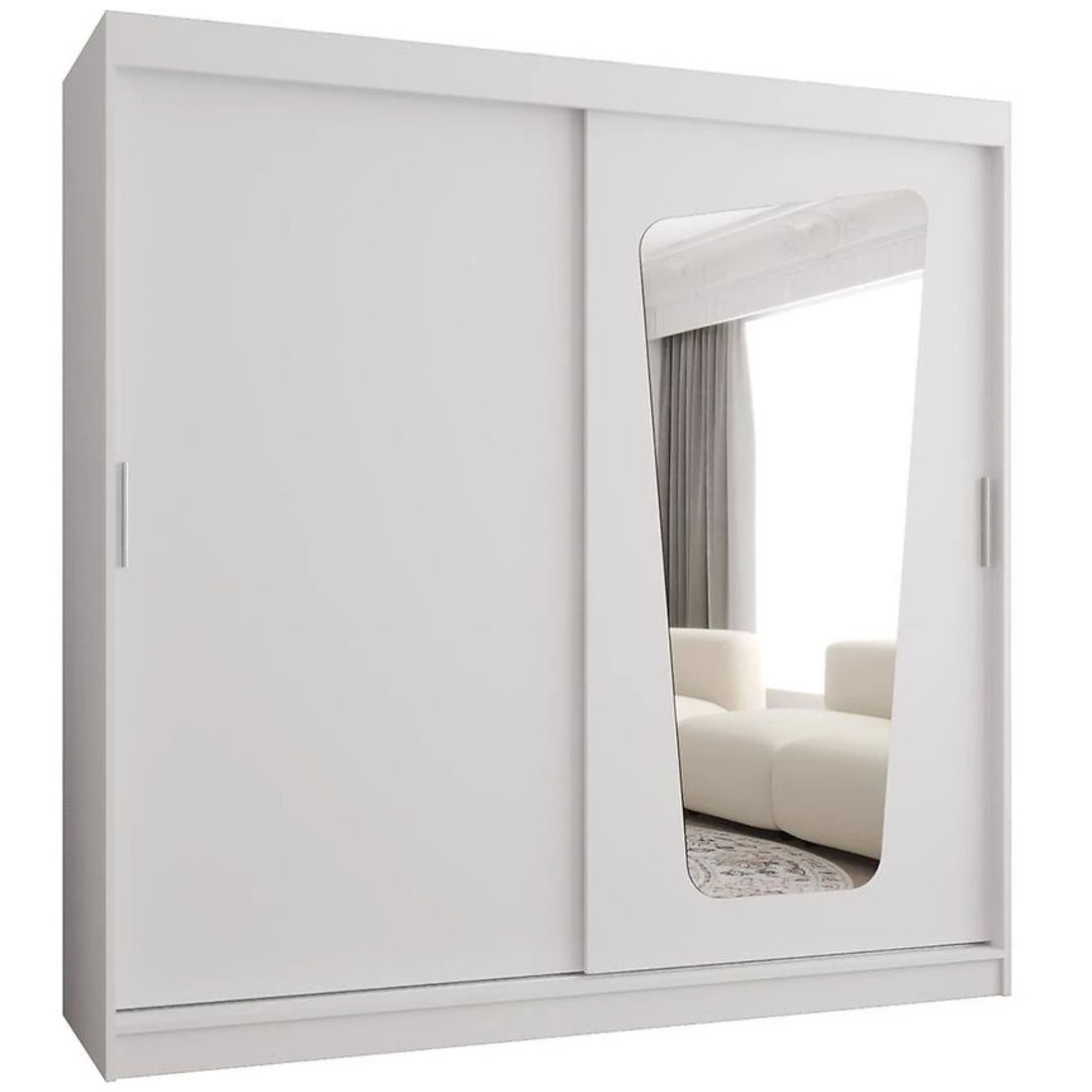 Moka garderober 200x62x200 cm bela