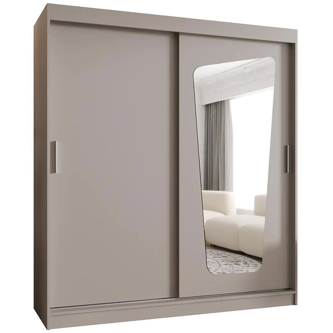 Moka garderober 180x62x202 cm kašmir
