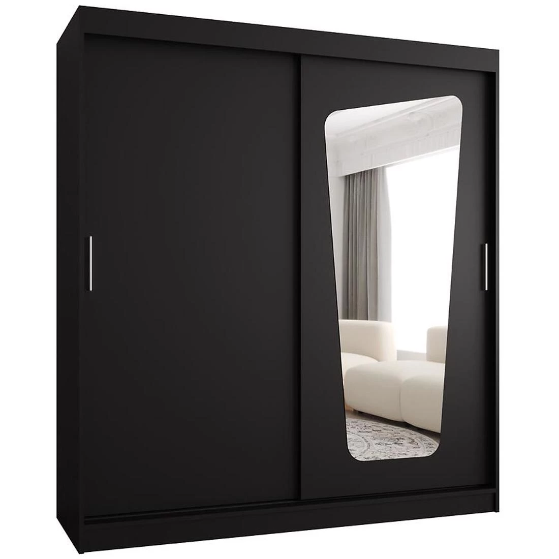 Moka garderober 180x62x200 cm crna