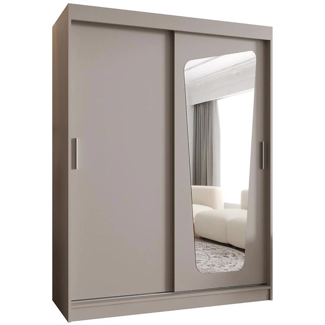 Moka garderober 150x62x202 cm kašmir