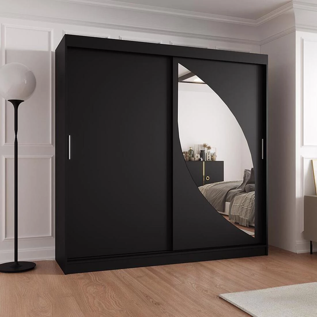 Milo garderober 200x62x200 cm crna