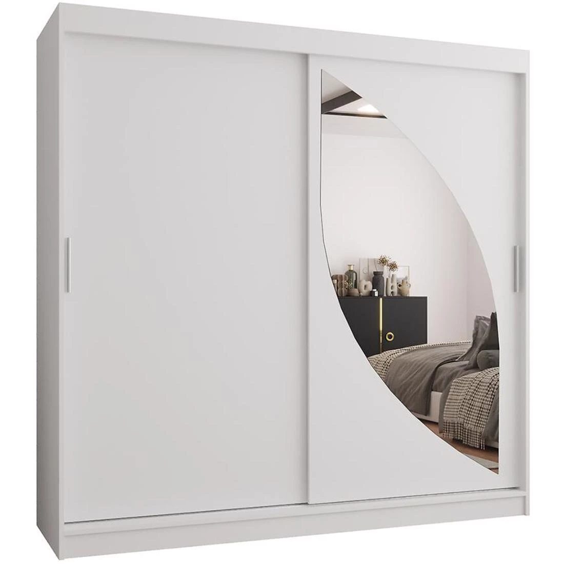Milo garderober 200x62x200 cm bela