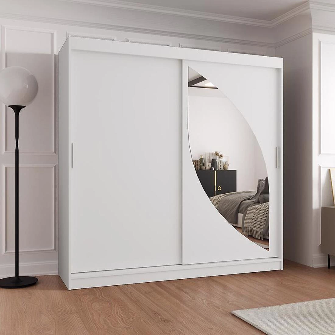 Milo garderober 200x62x200 cm bela