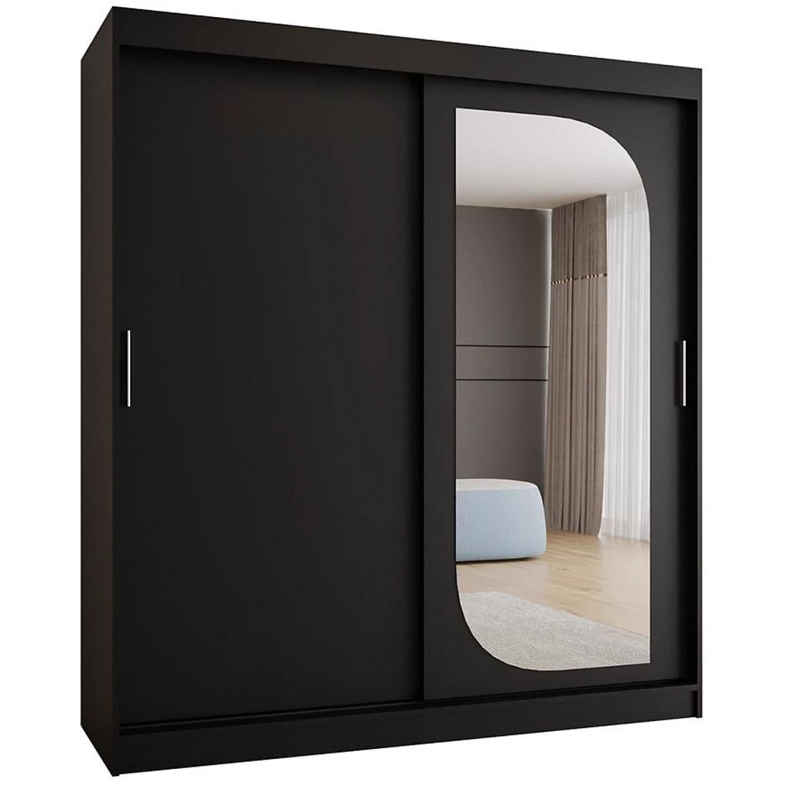 Lucy garderober 180x62x202 cm crna