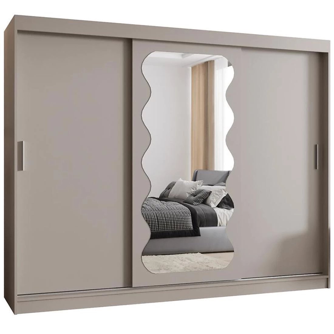 Spoti garderober 250x62x200 cm kašmir