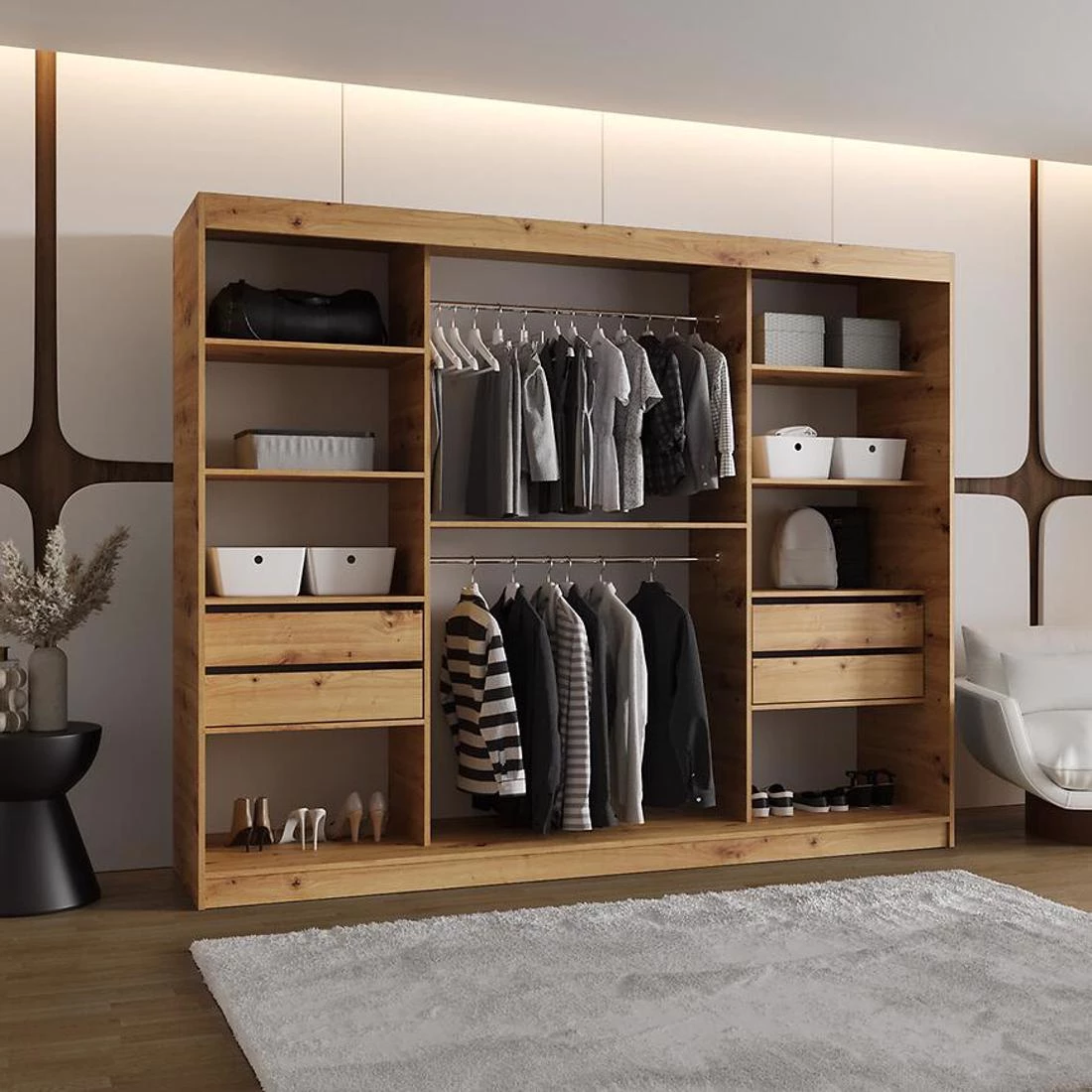 Spoti garderober 250x62x200 cm artisan