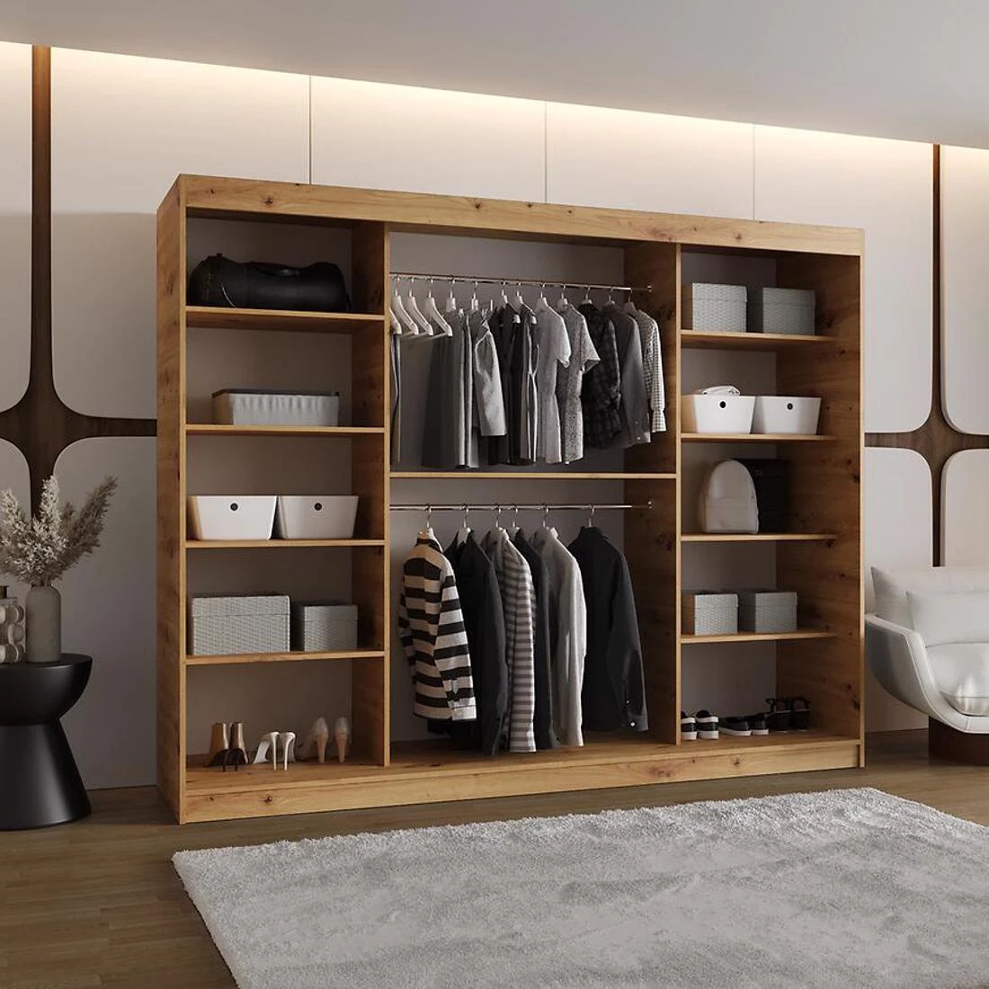 Spoti garderober 250x62x200 cm artisan