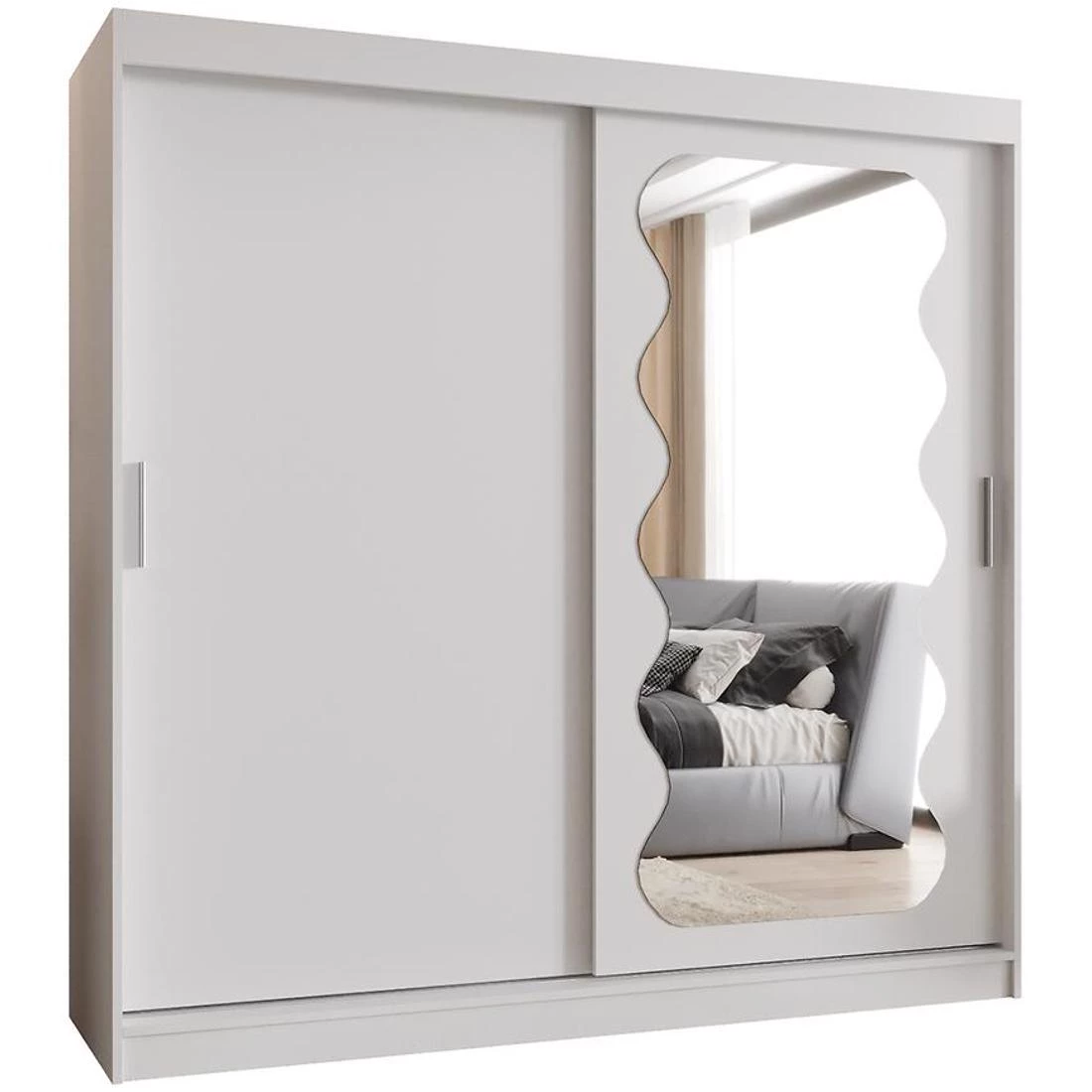 Spoti garderober 200x62x200 cm bela