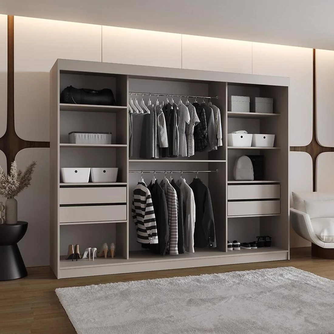 Royal garderober 250x62x200 cm kašmir