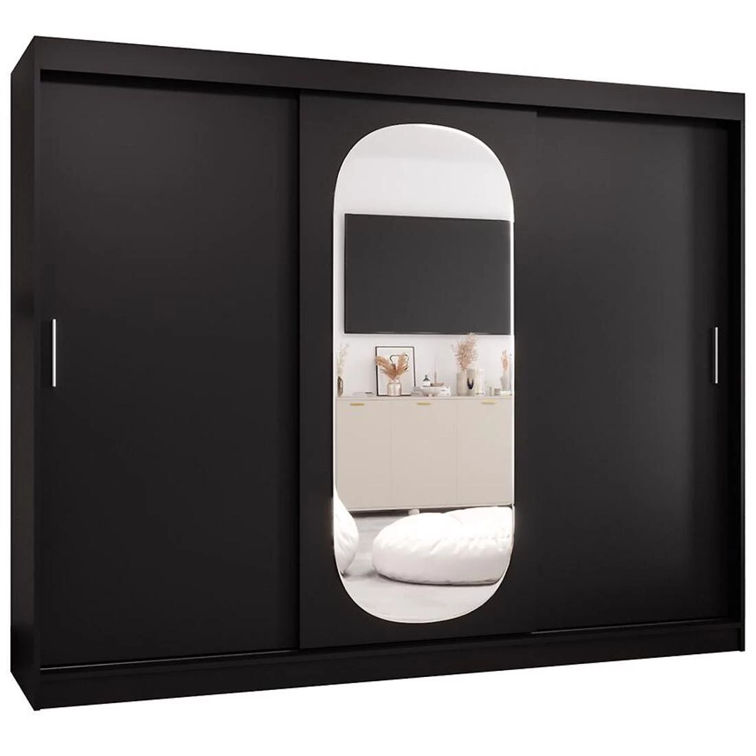 Royal garderober 250x62x202 cm crna