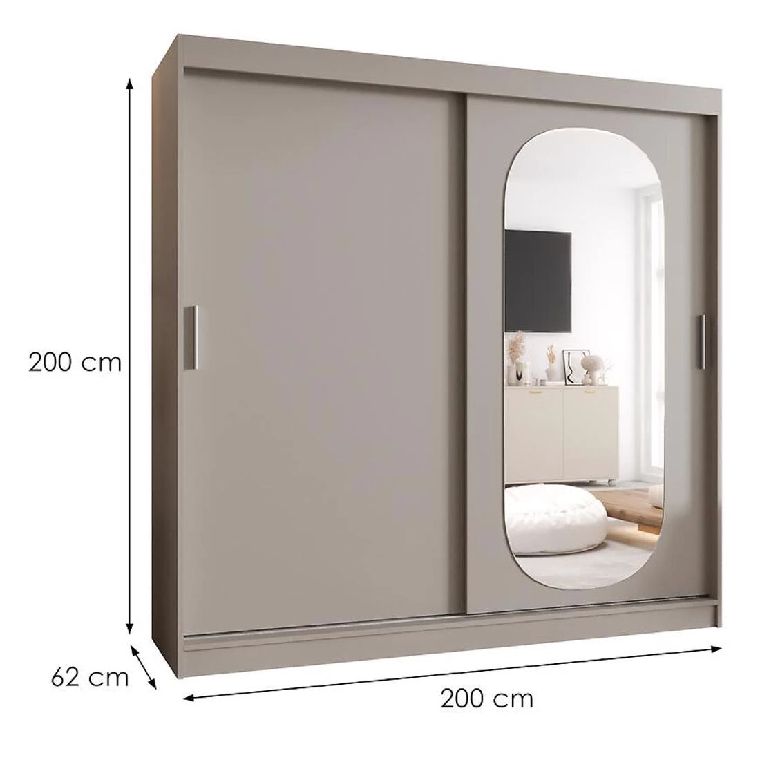 Royal garderober 200x62x200 cm kašmir