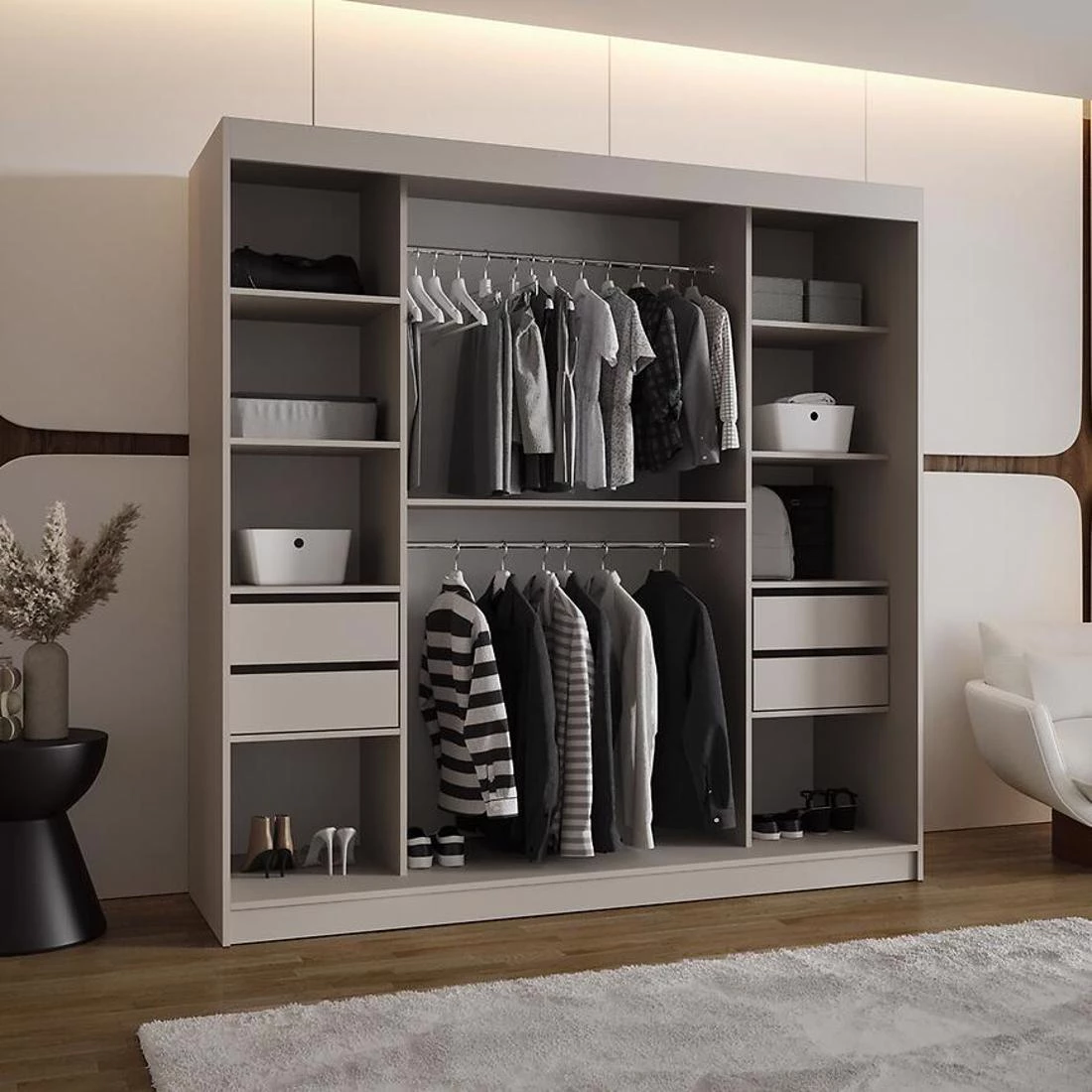 Royal garderober 200x62x200 cm kašmir