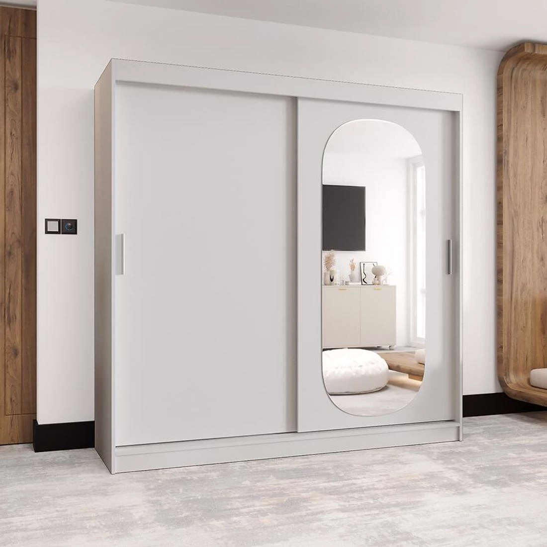 Royal garderober 200x62x200 cm bela