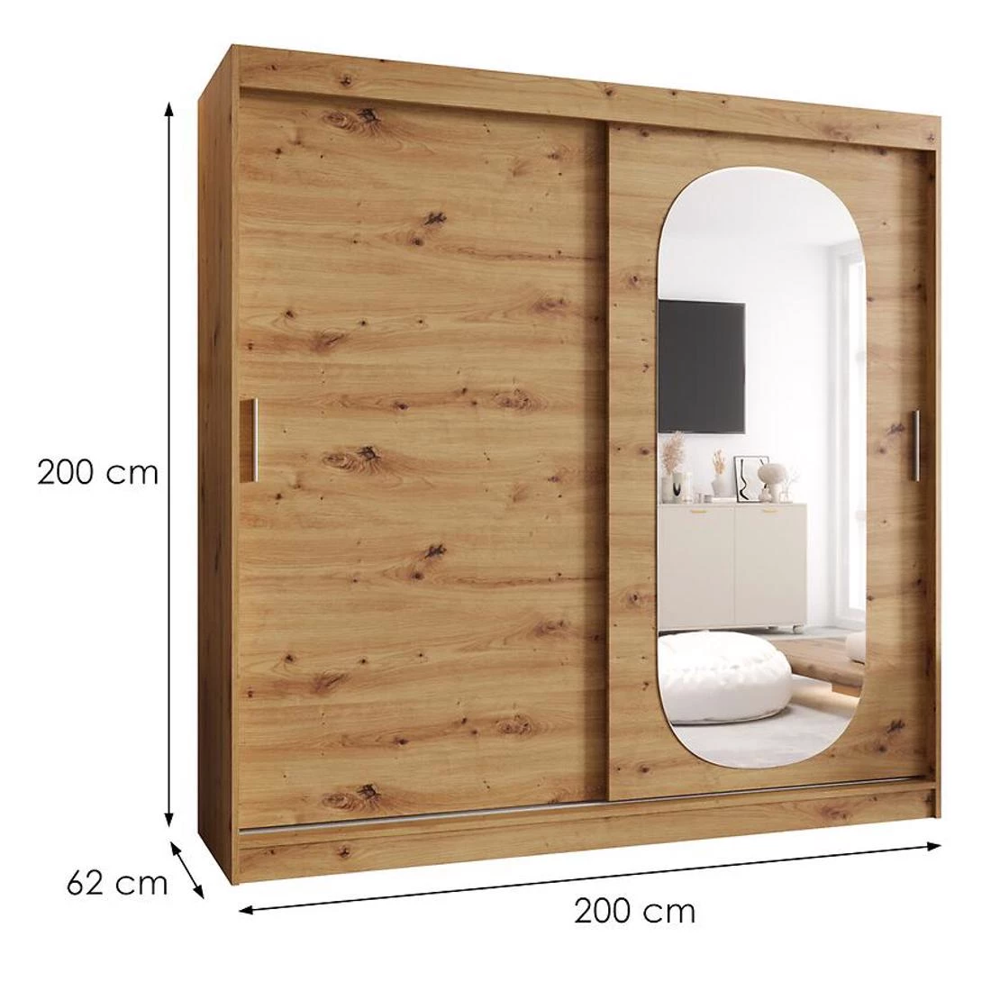 Royal garderober 200x62x200 cm artisan